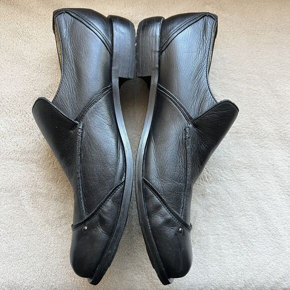 Gordon Rush Black Leather Slip On Loafer Shoes with Studs Men’s US 11 7142 - Picture 6 of 16